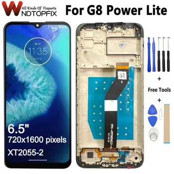 Новинка для Motorola Moto G8 Power Lite Панель дигитайзера с сенсорным экраном XT2055-2 Репларты для ЖК-дисплея Moto G8 Power Lite с Fram