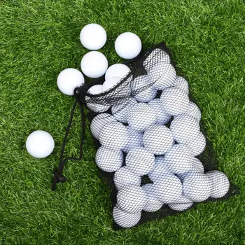 Сумка для хранения мяча для гольфа Маленькая сетчатая сумка на шнурке Универсальная прочная емкость для хранения мяча для гольфа Дышащая сетчатая сумка для быстрого