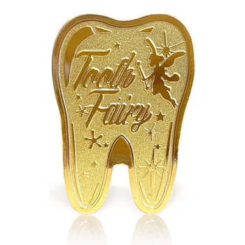 Позолоченная Зубная Фея Награда Памятные Подарки Для Потерянных Зубов Меняющих Детей