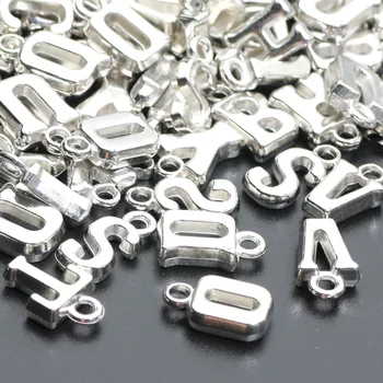 Случайные смешанные буквы Pandents Loose Spacer Beads Ожерелья 5-16 мм 50 шт. Акриловые бусины для изготовления ювелирных изделий DIY Ювелирные аксессуары