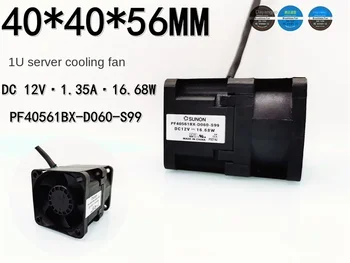 40 * 40 * 56 мм Новый PF40561BX-D060-S99 1U Server 4056 12V 16.68W PWM Вентилятор контроля температуры