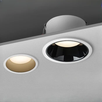 Ультратонкий потолочный светильник без рамок, встроен прожектор с модуляцией тона.