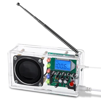  FM-радио Комплект, сварочный проект Радио со светодиодной вспышкой DIY Радио Комплект для обучения Преподавание STEM-образования Простая установка
