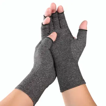 Женщины Мужчины Артрит Компрессионные перчатки Обезболивающие суставы без пальцев Ревматоидный остеоартрит Рука Запястье Поддержка Терапия Варежки