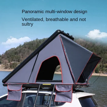 Крыша из алюминиевого сплава, палаточный дом, треугольник, полностью автоматический складной, открытый кемпинг, самостоятельный тур, внедорожник, палатка, установленная на автомобиле