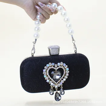 2023 Модный тренд Новая ручная вечерняя сумка с бриллиантами Роскошная сияющая бриллиантовая вечерняя сумка Роскошный дизайн Ручной женский