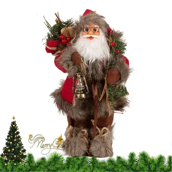 Санта-Клаус Украшения Санта-Клаус Стоящая кукла Рождественская елка Подвесная фигурка Новый год Домашний декор Принадлежности для вечеринок