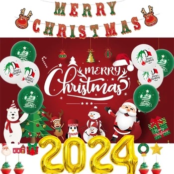 многоразовый набор рождественских воздушных шаров Качественный латексный баллон с праздничной тематикой Идеально подходит для праздничных торжеств Принадлежности для вечеринок