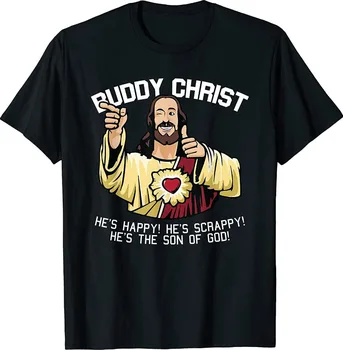 Buddy Christ Cool Jesus Религиозная христианская футболка размера S-5XL