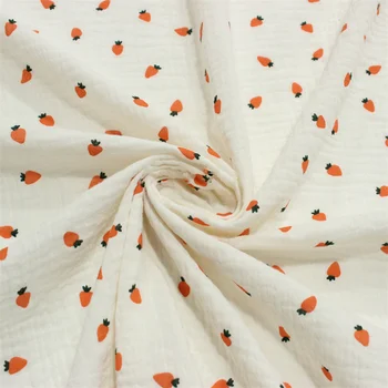 100x135 см Печатная двухслойная чистая хлопковая ткань для крепа DIY Шитье Пэчворк Детская ткань Платье Наволочки Постельное белье Пижама