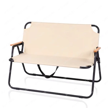 Алюминиевый сплав дерево текстура двойной одинарный складной стул Kermit Складной стул на открытом воздухе кемпинг стул для пикника для двухместных