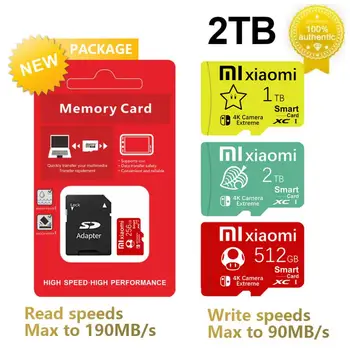 Оригинальная карта памяти Xiaomi 2 ТБ 128 ГБ SD Карта памяти Class10 Micro TF Micro Tarjeta SD Высокоскоростная карта флэш-памяти для Cam / Phon
