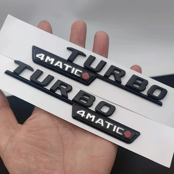 3D ABS Turbo 4matic Эмблема Автомобильное крыло Значок для Mercedes Benz A35 A45 CLA45 GLA45 W176 W177 Turbo 4 Matic Наклейка Аксессуары