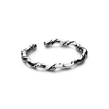 Модный панк 925 стерлингового серебра в форме ветви дерева кольца для женщин ювелирные изделия подарки аксессуары женское кольцо на указательном пальце серебряные