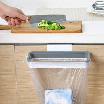  Портативный пластиковый мешок для подвешивания мусора Кухонная стойка для хранения мусора Сумка Крючок Губка для мытья посуды Держатель для сухих полок Кухонный органайзер 2023