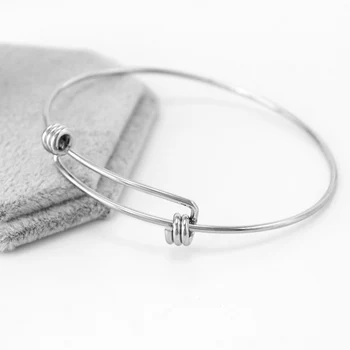 10шт DIY ювелирные изделия Регулируемый расширяемый проволочный браслет Браслет классический браслет для женщин и девочек Женский S.Steel оптом