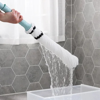  Squeeze Mop Wonderlife для мытья пола Ленивая кухня Отжим Spin Home Help Self Wet Hand Free Window Cleaner Round