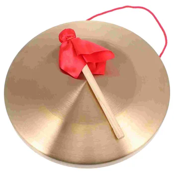 Музыкальный инструмент Гонг Прочная рука с игровым молоточком Китайские тарелки Перкуссия Медные инструменты