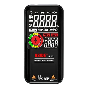 BSIDE S10 3,5-дюймовый цветной ЖК-дисплей Интеллектуальный цифровой мультиметр с емкостным ом-диодом Multimetro NCV Hz Live Wire Test