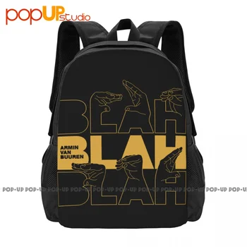 Armin Van Buuren Blah Blah Blah Trance Music Backpack Large Capacity School Creative Gymnast Bag Riding Backpack