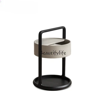  Современный минималистичный маленький столик из ясеня Гостиная Диван для хранения Угловой стол с выдвижным ящиком Боковой шкаф