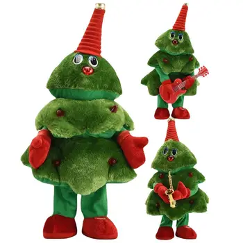Новая рождественская елка Музыка Танцы Пение Рождественская елка Куклы Санта-Клаус Игрушки для украшения дома Новогодние подарки