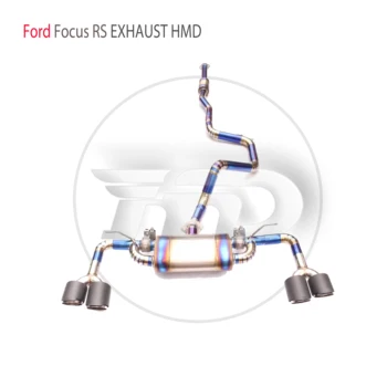 HMD Титановая выхлопная система Производительность Catback для глушителя Ford Focus RS для автомобилей Модификация Регулируемая труба клапана