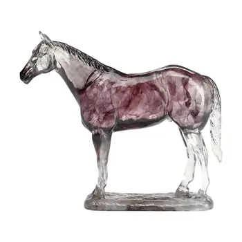 Фигурка лошади Скульптура лошади Смола Статуя лошади Коллекция декоративных скульптур животных для домашнего офиса Книжный шкаф Письменный декор