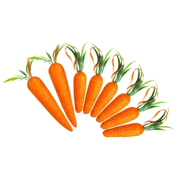 8 шт. Пасхальное украшение морковное украшение для подвесных украшений диван праздничные пластиковые искусственные украшения