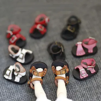 кукольная обувь ob11 модные винтажные сандалии из воловьей кожи для YMY, BODY9, molly, DDF body, GSC, 1/12 bjd doll обувь аксессуары для куклы