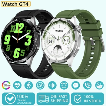 Для Huawei Watch GT4 Bluetooth Call Smartwatch Мужские мужские AMOLED HD Экран GPS Спортивные фитнес-часы 1,43-дюймовый IP68 Водонепроницаемые смарт-часы