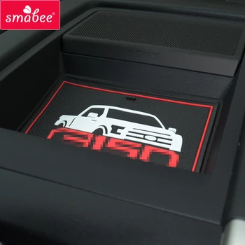Smabee Противоскользящие коврики для FORD F150 RAPTOR 2015 2016 XLT LARIAT Аксессуары для интерьера Нескользящая накладка Коврик для дверной канавки