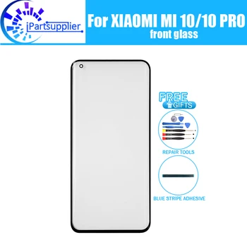6,67 дюйма для Xiaomi MI 10 Передний стеклянный экран Объектив 100% новый передний сенсорный экран Стеклянная внешняя линза для XIAOMI MI 10 PRO+Инструменты