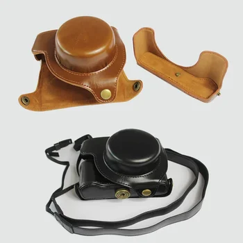 Портативный чехол из искусственной кожи Чехол для сумки для камеры Panasonic LX100II LX100M2 LX100 II Защитный чехол для камеры с плечевым ремнем