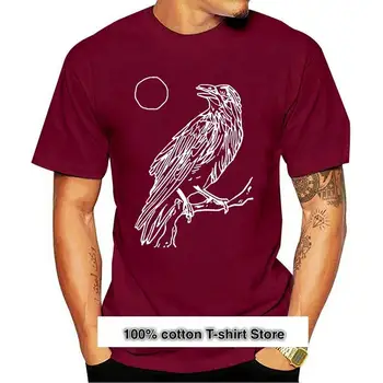 Camiseta Vintage gótica de cuervo y pájaro para adultos, camisa con letras naturales, cuello redondo, nuevo diseño, 2021