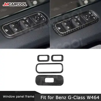 Карбоновый Автомобильный Стеклоподъемник Панель Рама Аксессуар Наклейка 4 шт. Для Mercedes Benz G Class W464 G500 G63 AMG 2019-2020