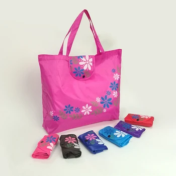 Женская складная сумка Портативная повседневная цветочная экологическая сумка большой емкости Красочная всематчевая сумка для покупок с пряжкой