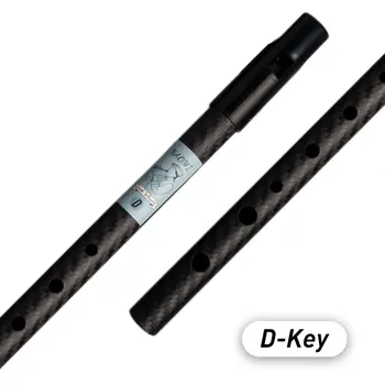 NAOMI Ирландский свисток Флейта D Key Ирландская флейта Оловянный пенни-свисток из углеродного волокна Dizi Tin Whistle Real CF Материал