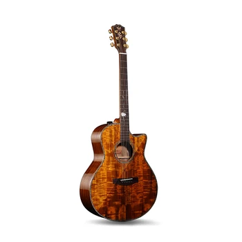 Качественный товар Горячая продажа 40-дюймовая акустическая гитара из шпона акации Поддержка OEM Сервис