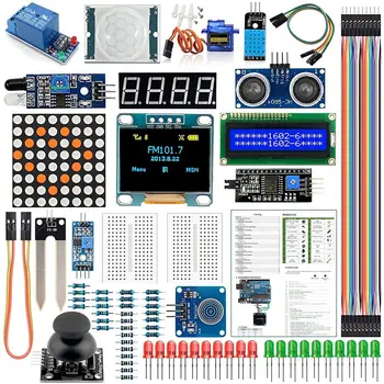 Стартовые комплекты для Arduino Kit R3 Nano V3.0 Mega 2560 Mega 328 Kit Project Kit Совместим с Arduino IDE