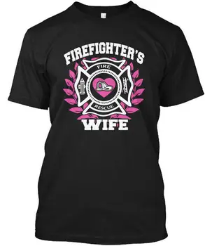 Футболка с женой пожарного премиум-класса