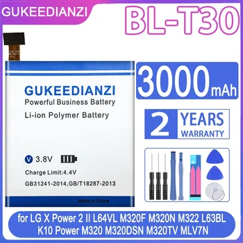 BL-T30 3000 мАч Аккумулятор для LG X Power 2 II Power2 L64VL M320F M320N M322 L63BL K10 Power M320 M320DSN M320TV MLV7N Bateria