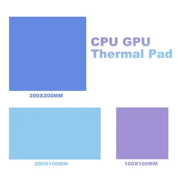 CPU GPU Термопрокладка Радиатор Охлаждение Проводящая силиконовая прокладка Радиатор графического процессора Силиконовая прокладка
