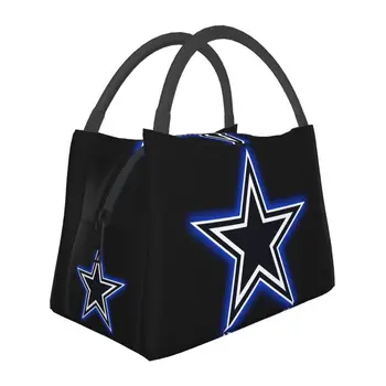 Cowboy Star Изолированная сумка для ланча для кемпинга Путешествия Многоразовый охладитель Thermal Bento Box Женщины