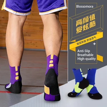 Профессиональные баскетбольные носки для мужчин, детей, полотенце, экипажа, носки для бега