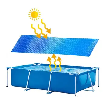 3x2 м Солнечный брезент Прямоугольный защитный чехол для бассейна Теплоизоляционная пленка для крытого открытого каркасного бассейна
