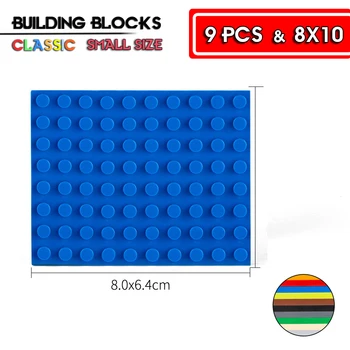 Строительный блок основные аксессуары двусторонняя нижняя пластина 8X10 отверстий образовательный творческий совместимый фирменный строительный блок игрушки