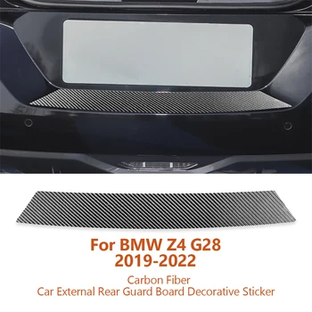 Для BMW Z4 G28 G29 2019-2022 Автомобильный стайлинг Карбон Автомобиль Внешняя задняя защитная доска Декоративная наклейка Интерьер Авто Аксессуары
