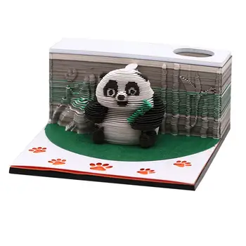 Panda Трехмерные блокноты для заметок Симпатичные блокноты для заметок 3D Sticky Note Pad Детские подарки