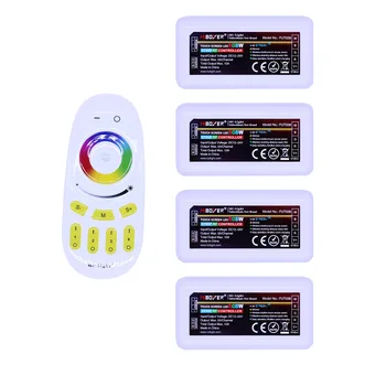Mi BOX RGBW RGBCCT 5-контактный контроллер DC12-24V 2A x 4CH FUT038/039/037/036 FUT096 2.4G RF Беспроводной 4-зонный пульт дистанционного управления